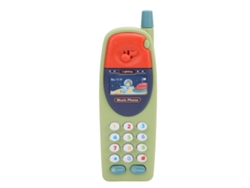 Teléfono Juguete Para Bebés Y Niños Pequeños, Móvil Educativo Con Música, Plástico Verde, Aprendizaje Y Diversión
