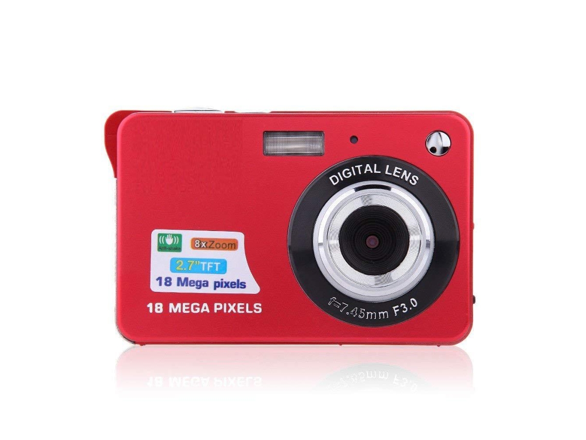 Cámara Digital Hd De 2,7 Pulgadas Y 18 Megapíxeles, Apta Para Vídeo Y Fotografía.