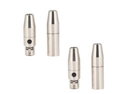 2 Pares De Conectores Mini Xlr De 3 Núcleos, Carcasa De Soldadura De Cobre-níquel, Pines Chapados En Oro Para Audio.