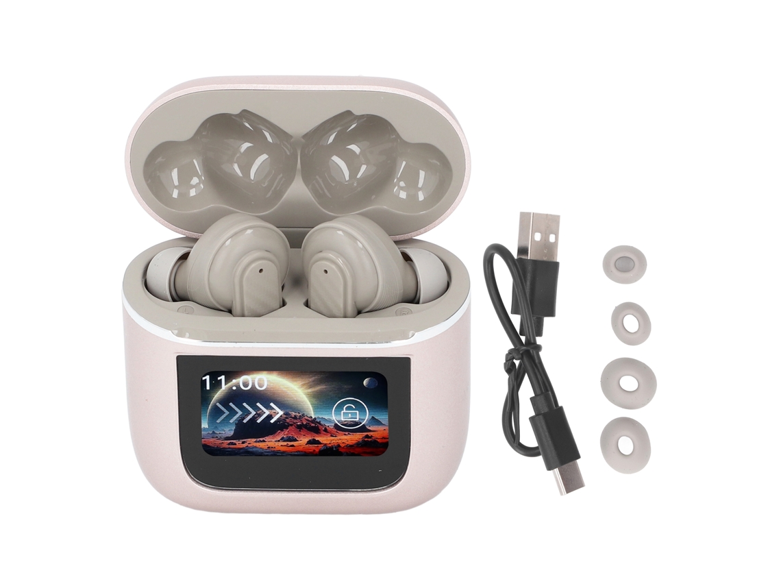 Fones De Ouvido Bluetooth Hifi Redução De Ruído Tela Tática Sem Fio Para Esportes Ouro