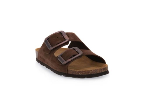 Chanclas de Mujer GRÜNLAND Marrone Sara Piel Marrón (40)