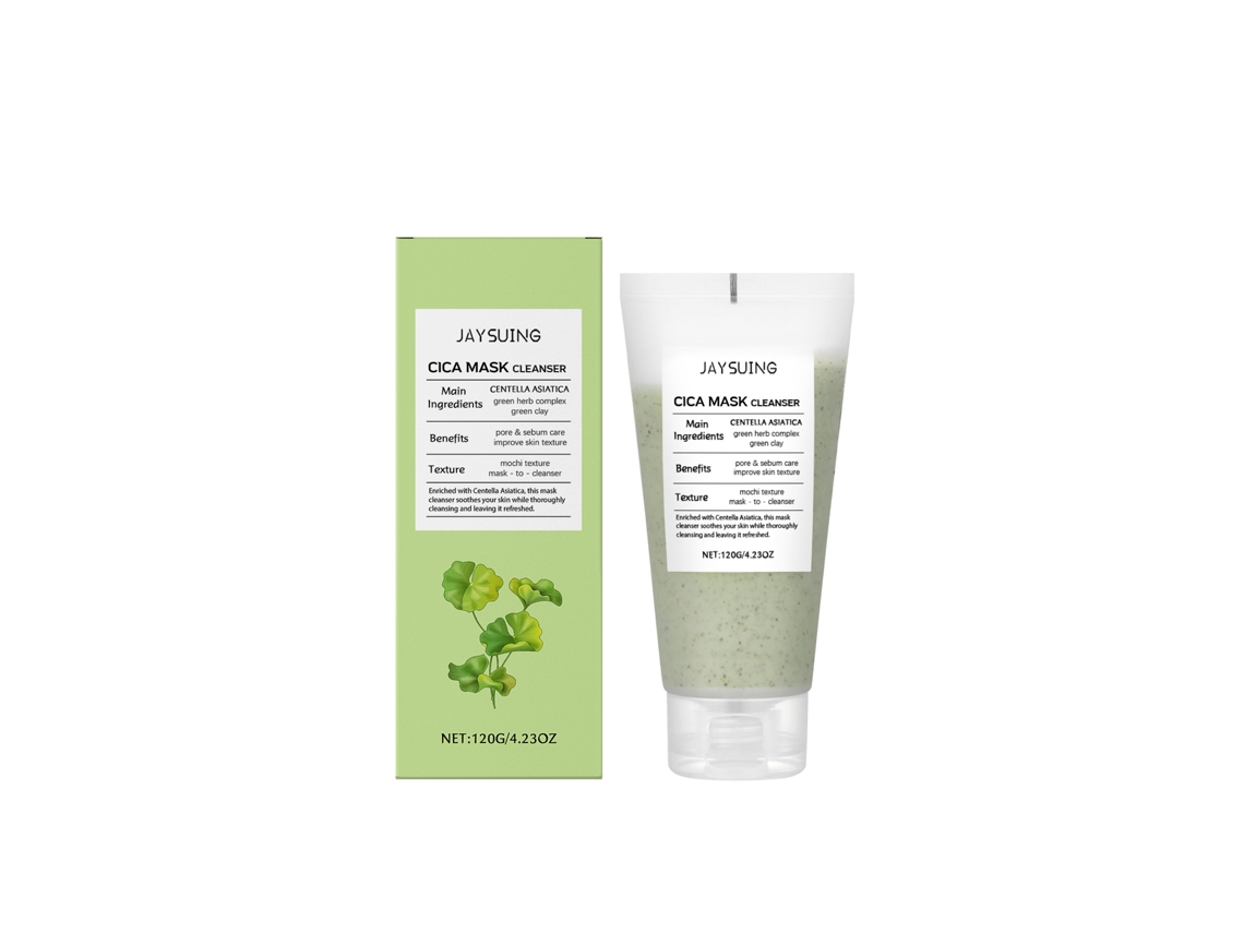 Gel limpiador calmante de centella para pieles sensibles.