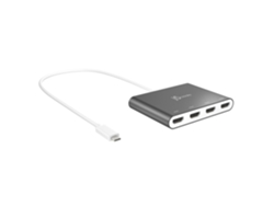 Adaptador multimonitor USB C a HDMI de 4 puertos, plateado J5create Jca366 N