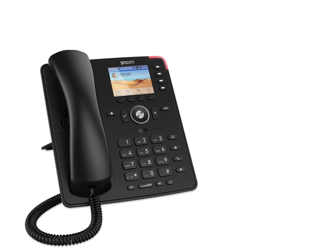 D713 teléfono IP Negro TFT SNOM