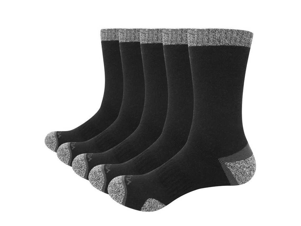 2026-medias De Caminata Para Hombre Linjou 5 Pares Algodón Suave Confort Absorción De Humedad