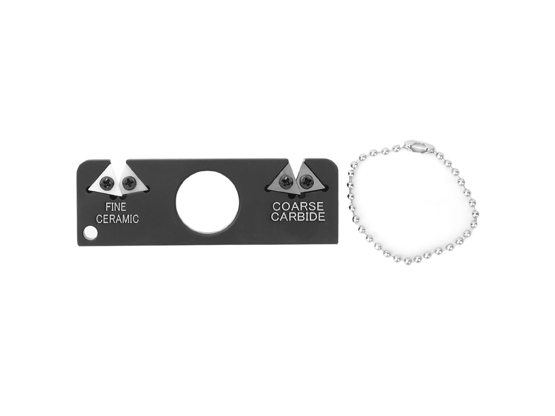Afilador De Cuchillos Portátil, Acero De Tungsteno, Cerámica, Herramienta De Afilado Para Exteriores