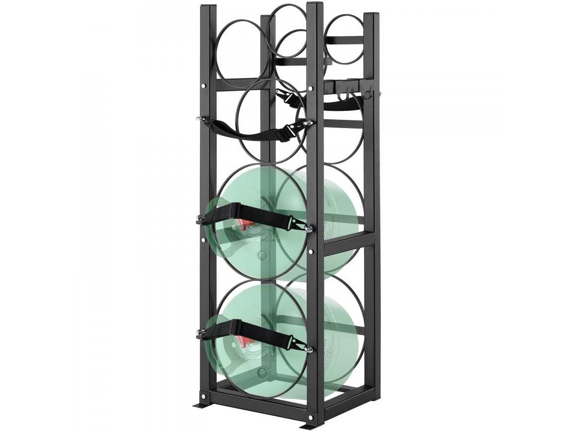 Soporte para cilindros de gas Tekmaquinas y capacidad de estante, fácil transporte e instalación