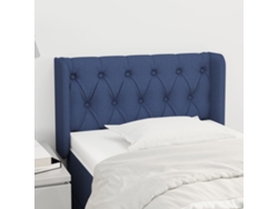 Cabecero De Tela Azul 83x16x78/88 Cm