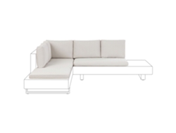 Conjunto de fundas BELIANI Lanciano de Poliéster Blanco 66x43x10