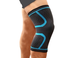 Par De Rodilleras Deportivas De Nylon - Soporte Y Protección De Rodilla M - Azul
