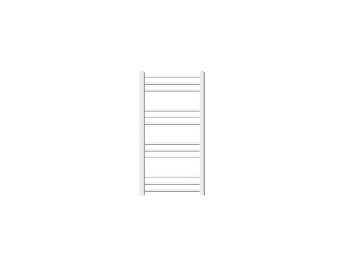 Radiador toallero de baño 50 x 80 cm calefactor blanco con conexión lateral LUXEBATH