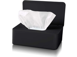 Caja dispensadora de toallitas húmedas Fast con dispensador de mesa impermeable y antideslizante, y ruedas, fabricada en material PP duradero.