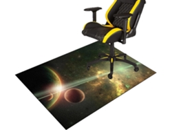 Tapete Cadeira Piso Escritório Gamer Antiderrapante 80 X 120 Cm Madeira Parquet Gamer, Protege Pisos