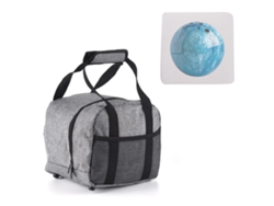 Bolsa De Bolos De Lona Oxford Para Una Bola Con Soporte Acolchado Y Compartimento Frontal.