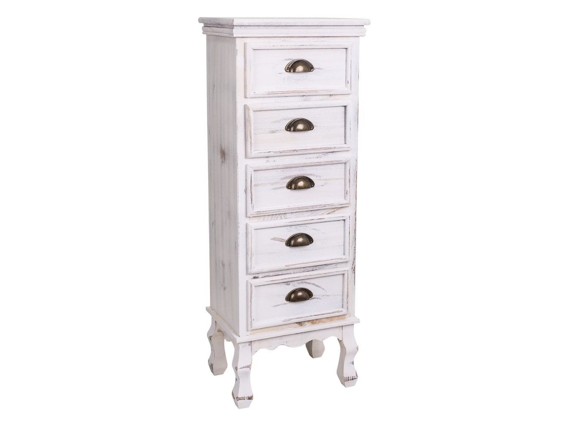 Sinfonier de Madera Blanco 38x28x103h cm