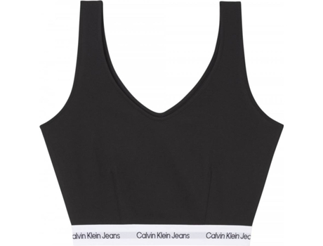 Top CALVIN KLEIN Poliéster Mujer (XS - Negro)