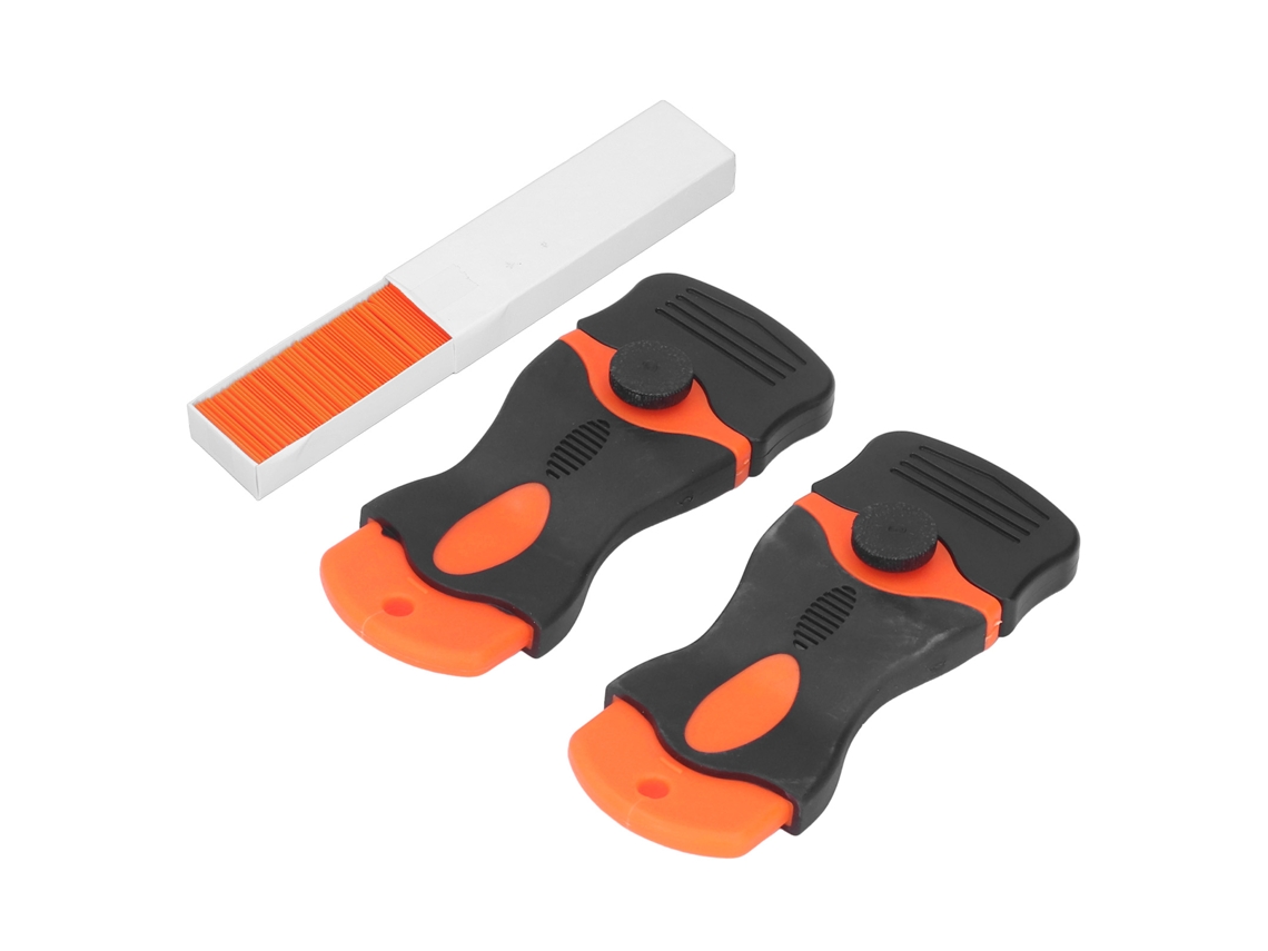 Kit de herramientas raspadoras de un solo filo para eliminar selladores y cambiar cuchillas.