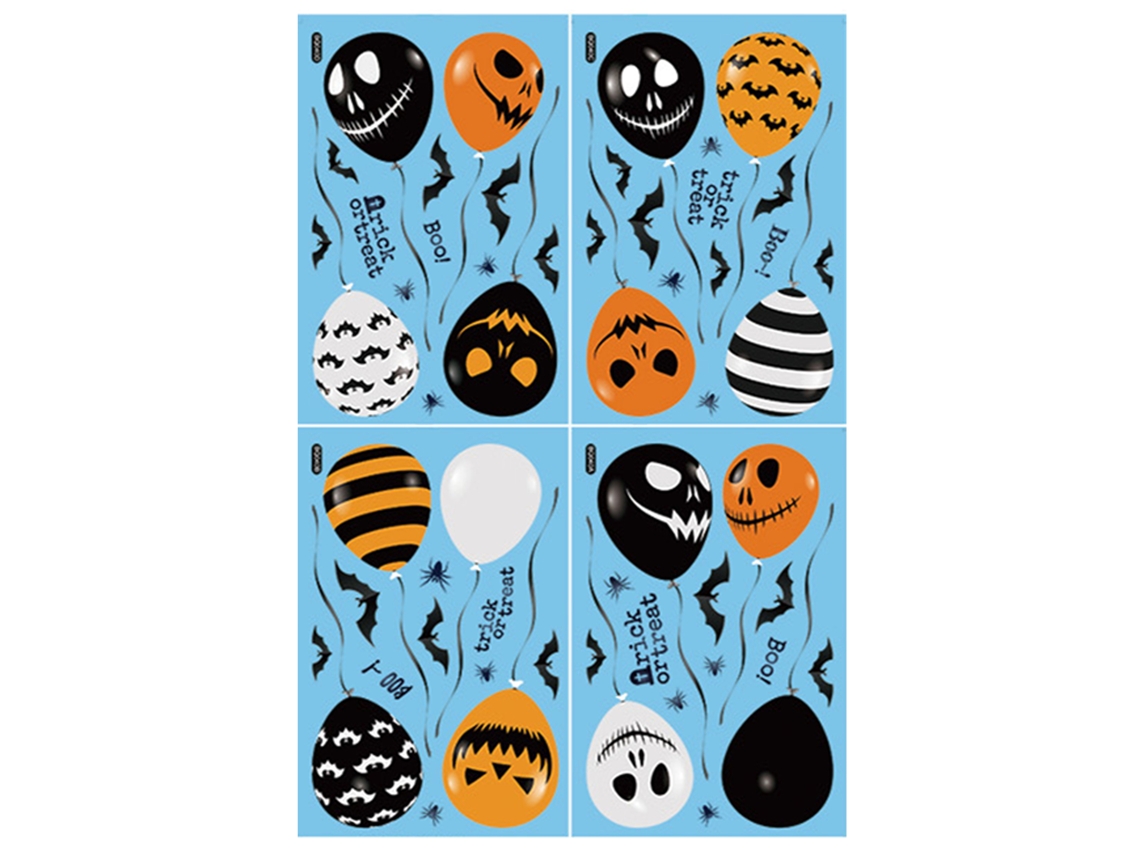 Pegatinas de pared para decoración estática de Halloween