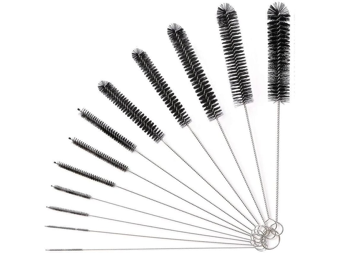 Cepillos De Limpieza, 12 Unidades De 24 Cm, Cepillos Para Limpiar Botellas Y Pajitas.