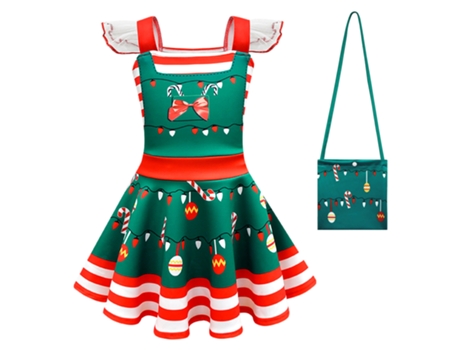 Disfraces navideños cosplay vestido infantil set 130
