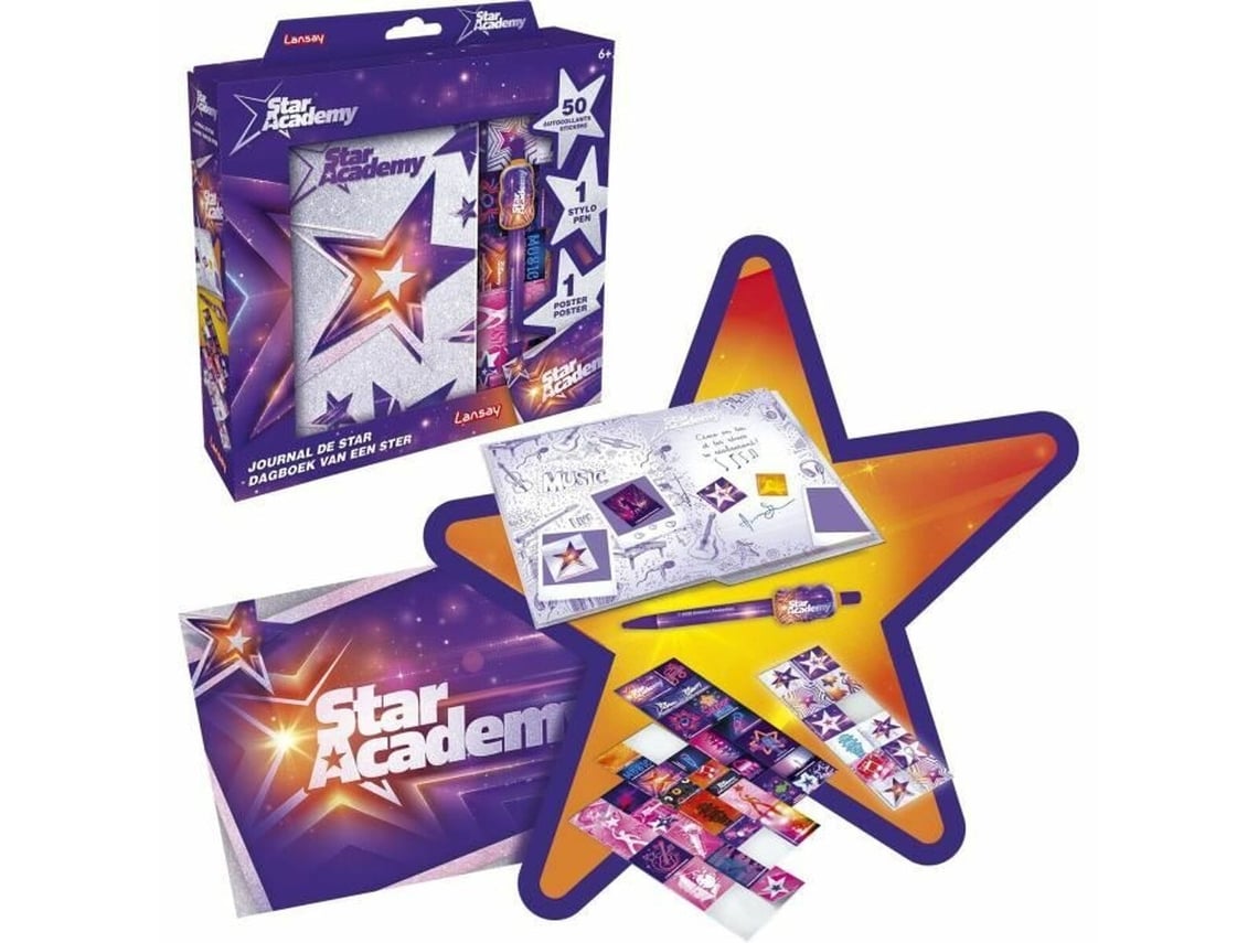 Diario con Accesorios LANSAY STAR ACADEMY Multicolor