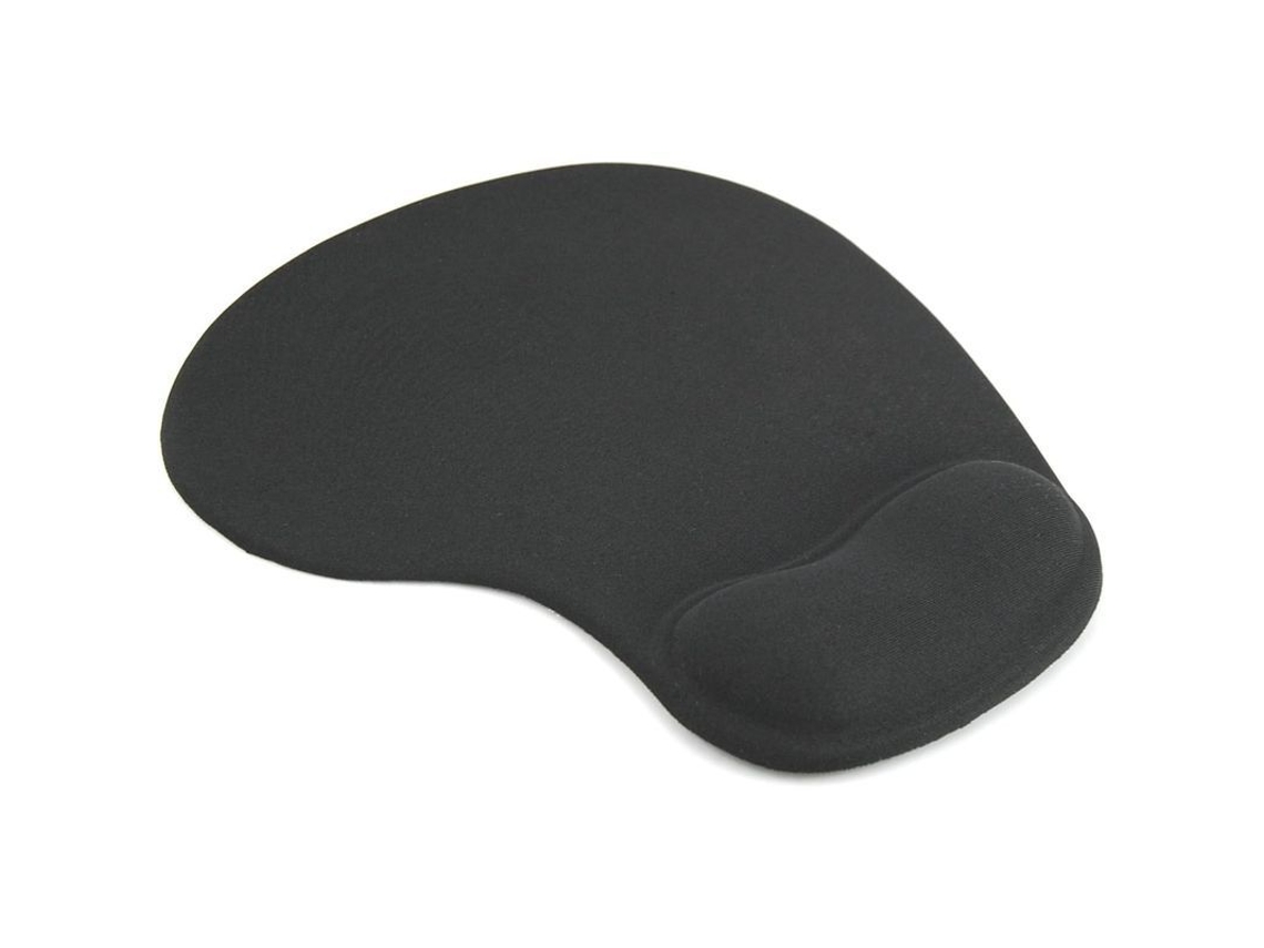 Alfombrilla De Ratón Negra Antideslizante Con Reposamuñecas De Gel Para Portátiles Y Ordenadores De Sobremesa.