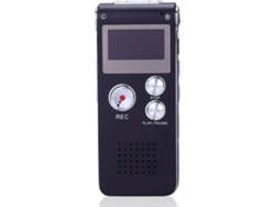 Mini grabadora de voz para conferencias, reuniones y clases, dispositivo de grabación de cinta de audio habilitado digitalmente de 4 Gb, negro