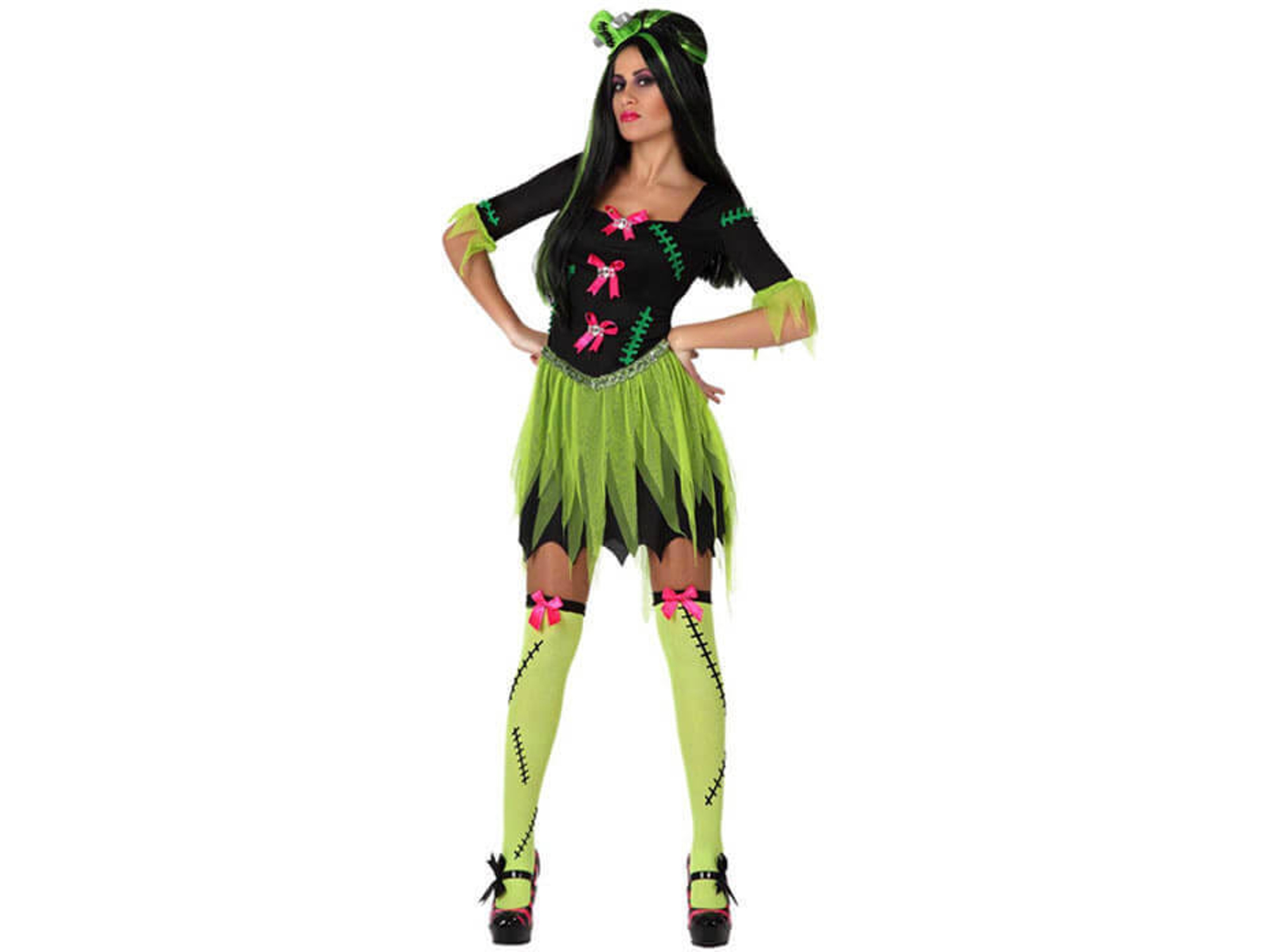 Disfraz de Mujer DISFRAZZES Monstruo Frankenstein (Talla: S)