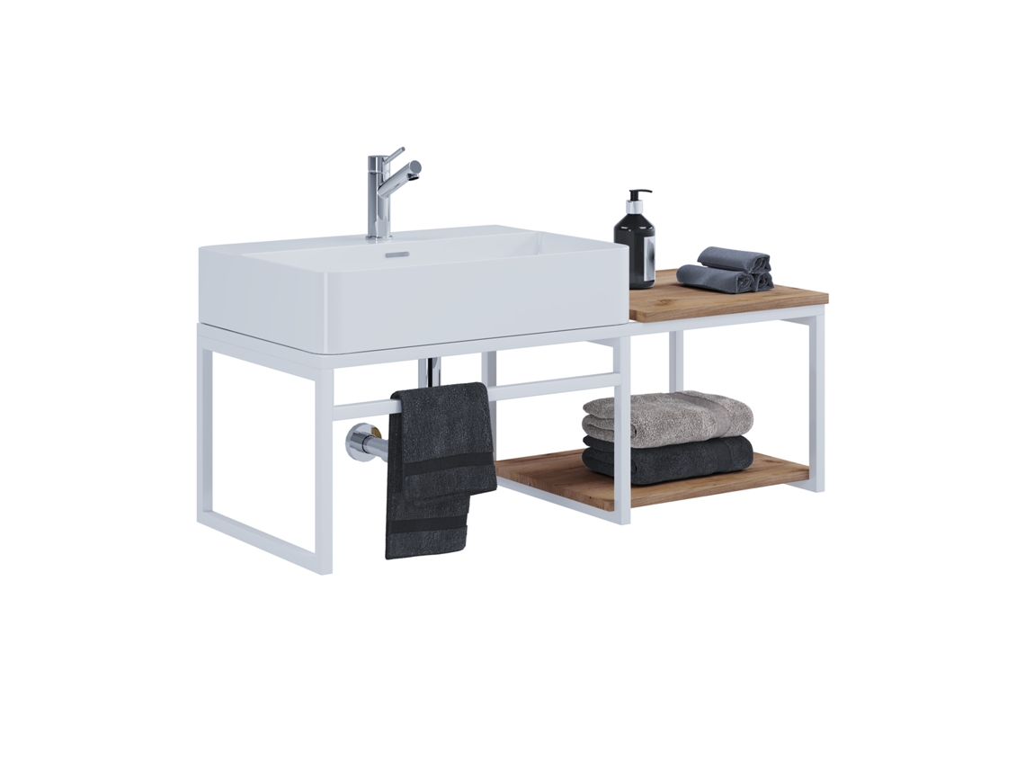 Mueble de Baño para Lavabo de 2 Piezas, 100 Vcm