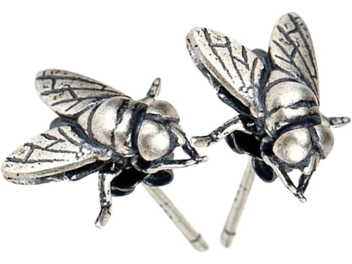Pendientes Punk Para Mujer En Aleación De Metal, Ligeros Y Cómodos.