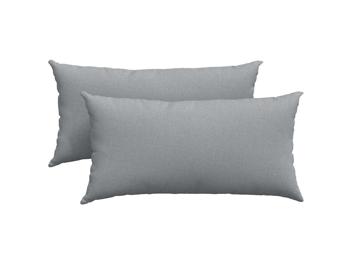 Cojines para sofá, 2 unidades, gris claro, 80x40cm HARLANV1
