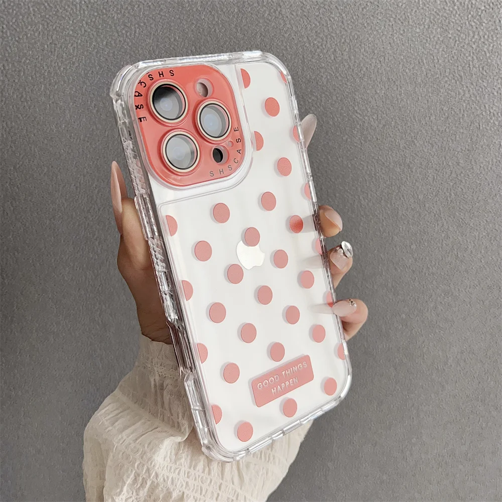 (iphone 14, Naranja) Funda Protectora Transparente De Tpu A Prueba De Golpes, Compatible Con Iphone, Protección Ultrafina.