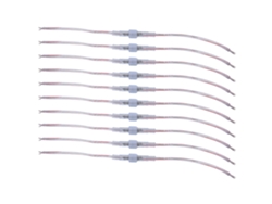 Yncm2026-10 Pares Cable Conector Transparente Ip68 Impermeable Pieza De Iluminación Para Tira Led
