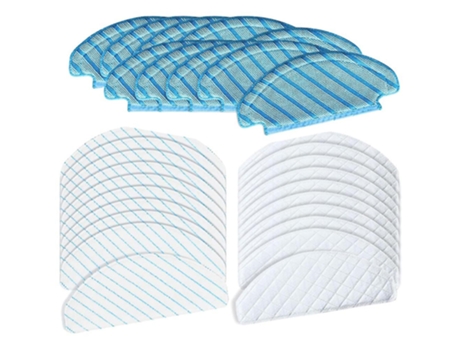 Conjunto de panos de esfregão de substituição 30pcs para panos de microfibra ecovacs