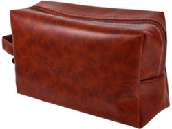 Neceser De Piel Sintética, Neceser De Viaje Portátil, Estilo Vintage, Capacidad Para Hombre.