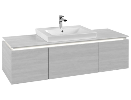 Villeroy &amp Boch Legato Vanity unit B682 1200x380x500mm centrada en el lavabo iluminación LED