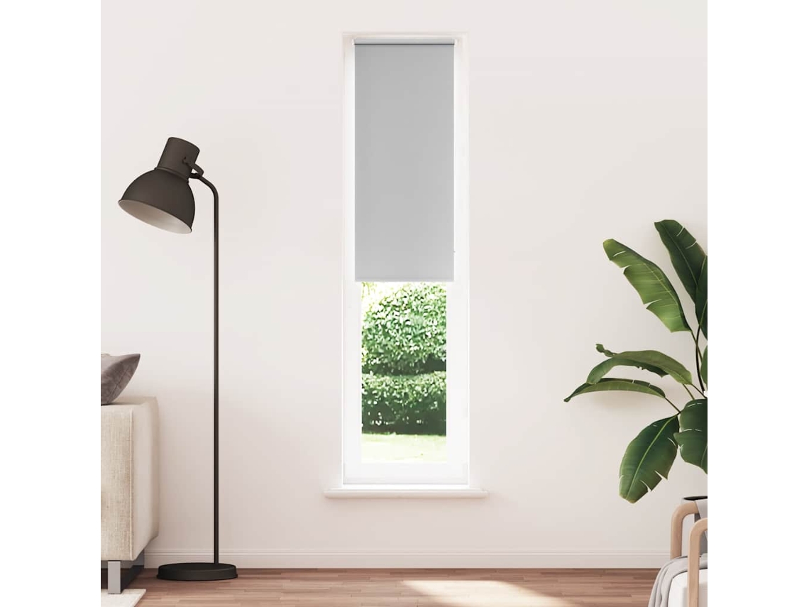 Maison Exclusive - Estor Enrollable Opaco Gris Claro 55x230 Cm Tela Ancho 50,7 Cm