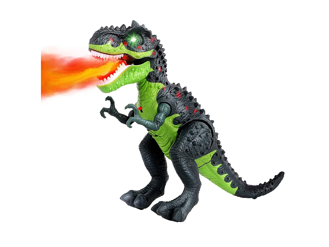 2026 Juguete De Dinosaurio Eléctrico Con Spray De Fuego Y Sonidos Rugidos, Camina Y Funciona Con Baterías, Regalo Para Niños