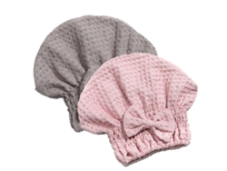 Toalla Kofihety Gorro Secado Lazo Super Gris (25x20x5cm)