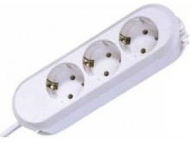 Extensión Eléctrica BACHMANN SMART 3x Schuko 3m (3 Enchufes)