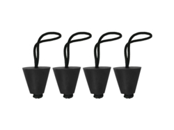 2026altiro-kit De Tapones Universales Para Tapas De Orificios De Drenaje De Kayaks Y Canoas, Silicona Negra, Paquete De 4 Unidades.