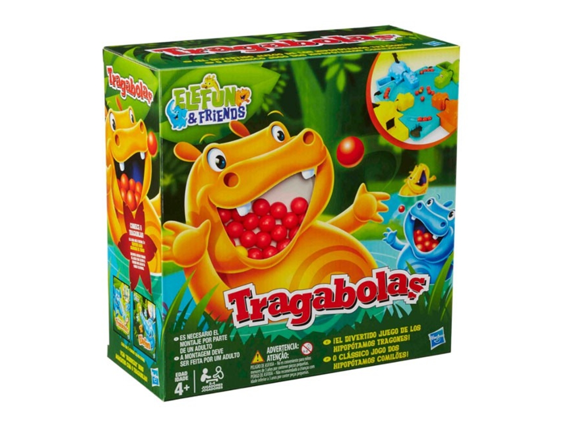 Juego de Rompecabezas HASBRO Hungry Hungry Hippos (Edad Mínima: 4)