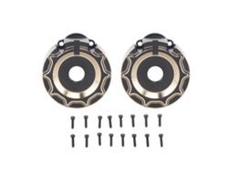 Mali 2pcs Capa de Câmara de Transmissão Portal Traseira de Latão Preto com Parafusos para Traxxas Rc