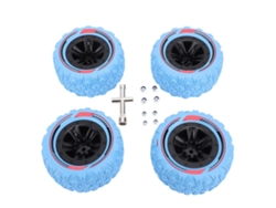 Ymsl Set De Neumáticos Para Coche Rc 12mm Hex 3.26x1.67 Pulgadas Terreno Lodo Para Coche Rc Crawler Camión 1/14 1/16 Azul Hxl
