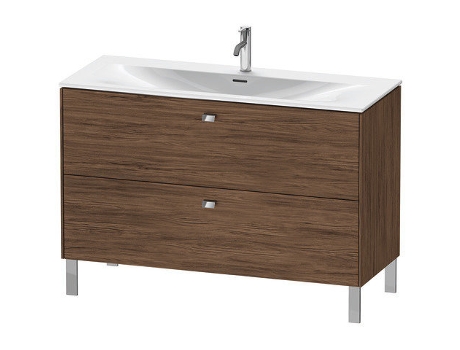 Mueble de lavabo DURAVIT Brioso vertical 122,0 x 47,9 cm 2 cajones incl. recorte de sifón y delantal para lavabo Viu 234412