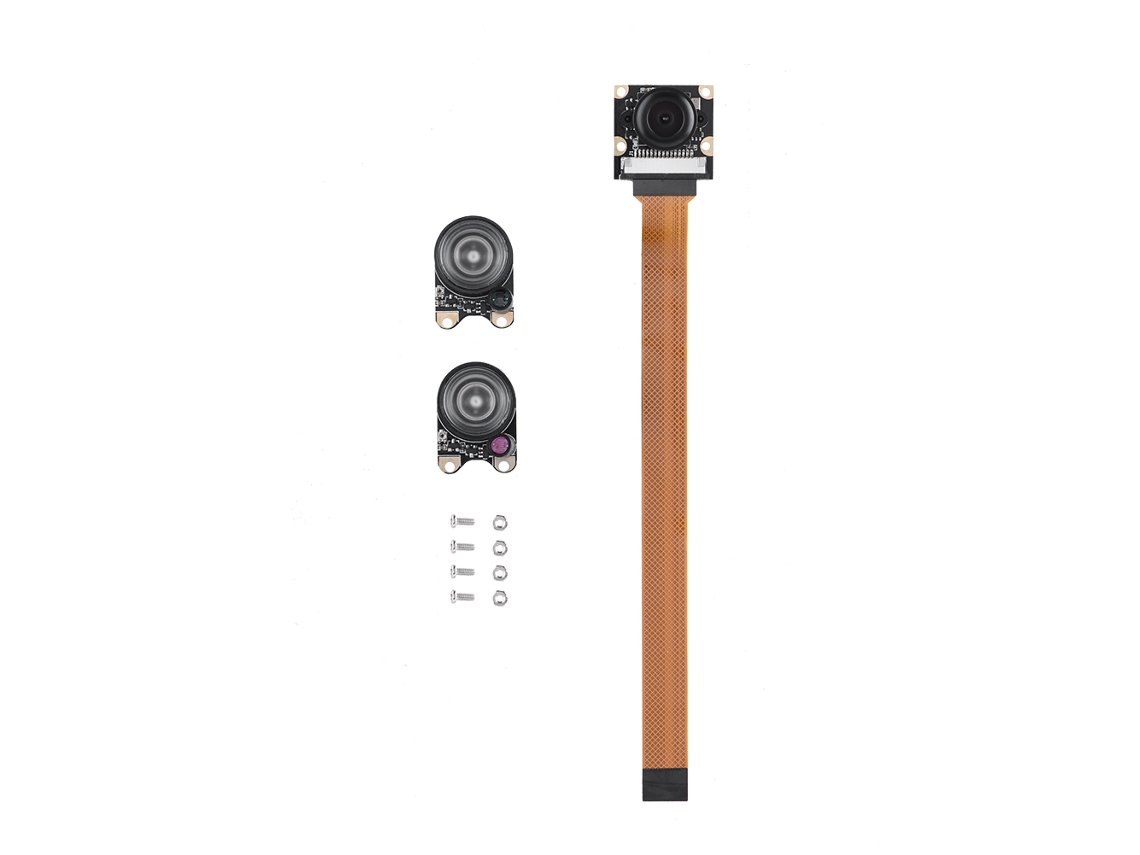 Módulo De Cámara (5mp 1080p Luz De Relleno Ir De Ángulo Amplio Ojo De Pez Para Raspberry Pi)