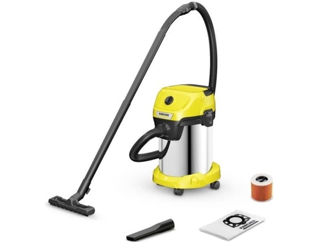 KARCHER WD 3 S V-19/4/20 aspirador a seco e molhado - tanque de aço inoxidável de 19 L - 1000W (função de soprador)