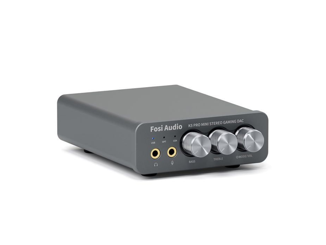 Amplificador Para Auriculares Fosi Audio K5 Pro, Dac, Conversor De Audio Usb C/óptico/coaxial, Compatible Con Ps5/pc/mac