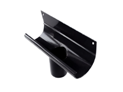 Renoplast R50 Bocas De Entrada De Aluminio Para Canalones, Dn 40 Mm, Negro, Canalones, Canalón De Lluvia,