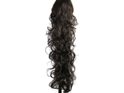 Peluca de cola de caballo con extensión de cabello sintético largo, ondulado y rizado, excelente textura, 8.5 oz